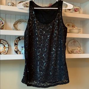 The Limited Sequin Sleeveless Top
